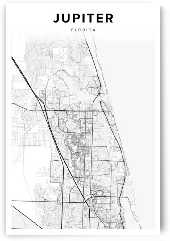 Jupiter portrait 2 3 by CityMapsArt