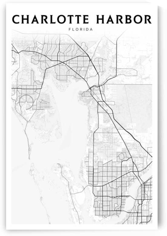 CharlotteHarbor portrait 2 3 by CityMapsArt