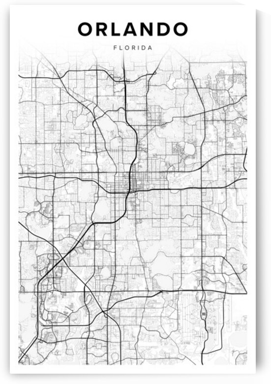 Orlando portrait 2 3 by CityMapsArt