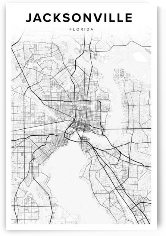 Jacksonville portrait 2 3 by CityMapsArt