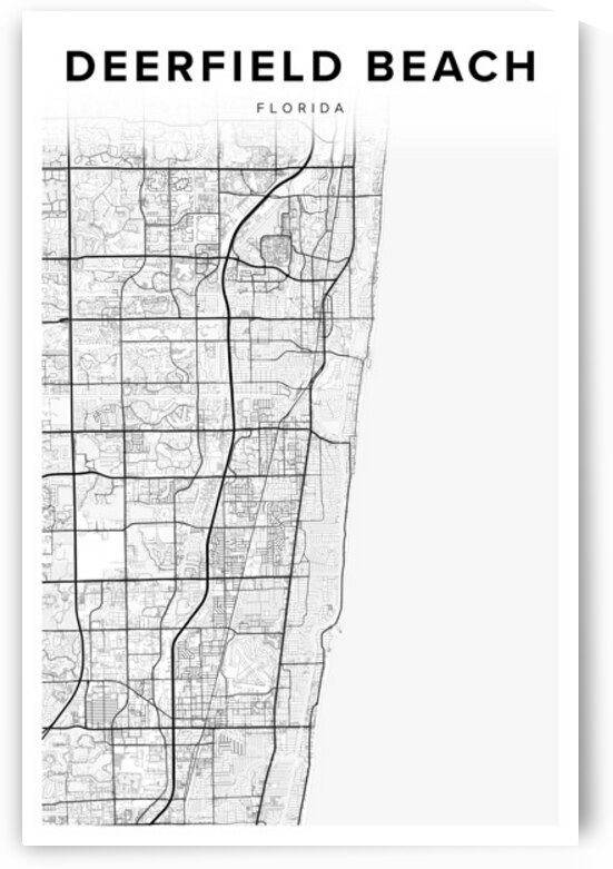 DeerfieldBeach portrait 2 3 by CityMapsArt