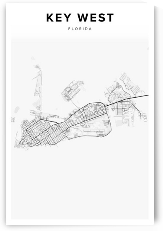 KeyWest portrait 2 3 by CityMapsArt