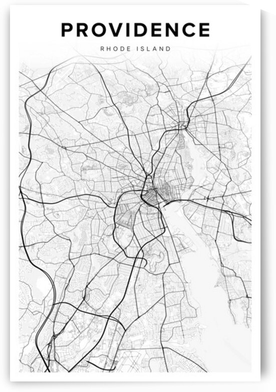Providence portrait 2 3 by CityMapsArt