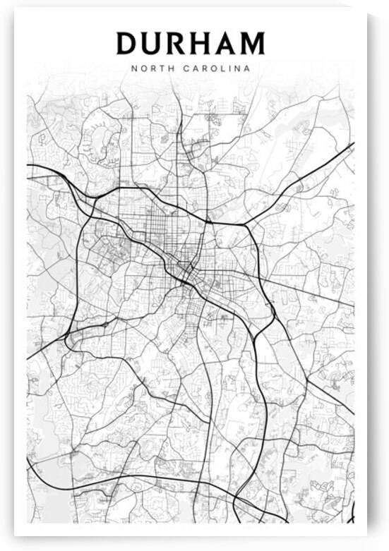 Durham portrait 2 3 by CityMapsArt