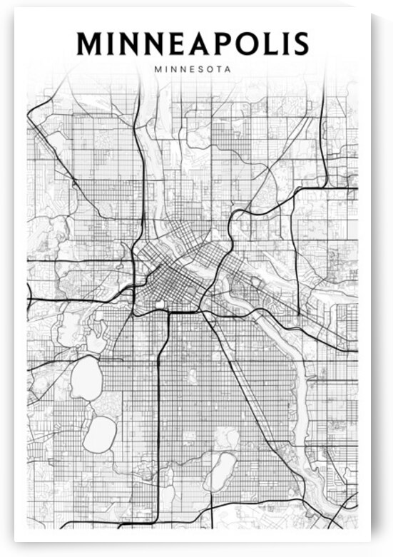 Minneapolis portrait 2 3 by CityMapsArt