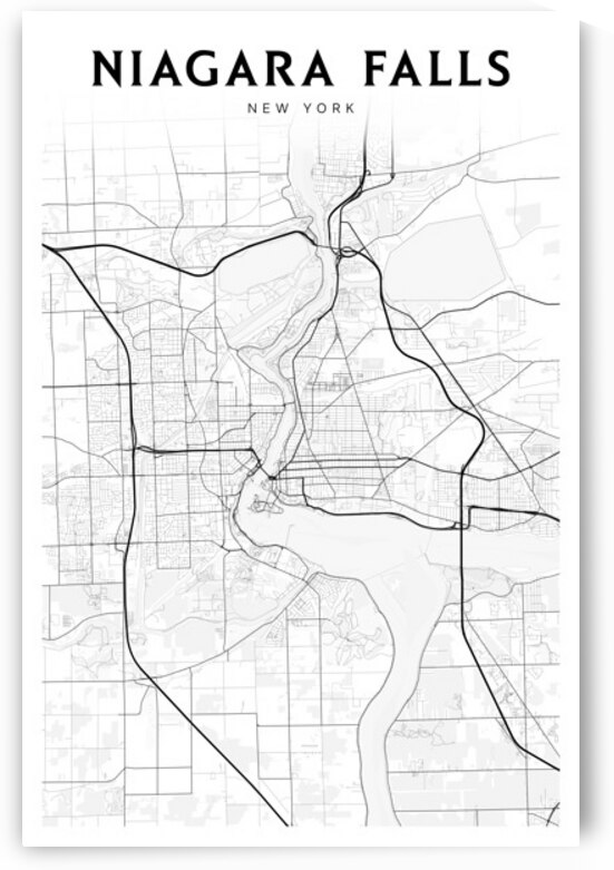 NiagaraFalls portrait 2 3 by CityMapsArt