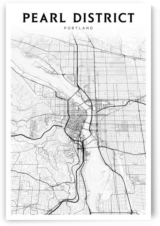 PearlDistrict portrait 2 3 by CityMapsArt