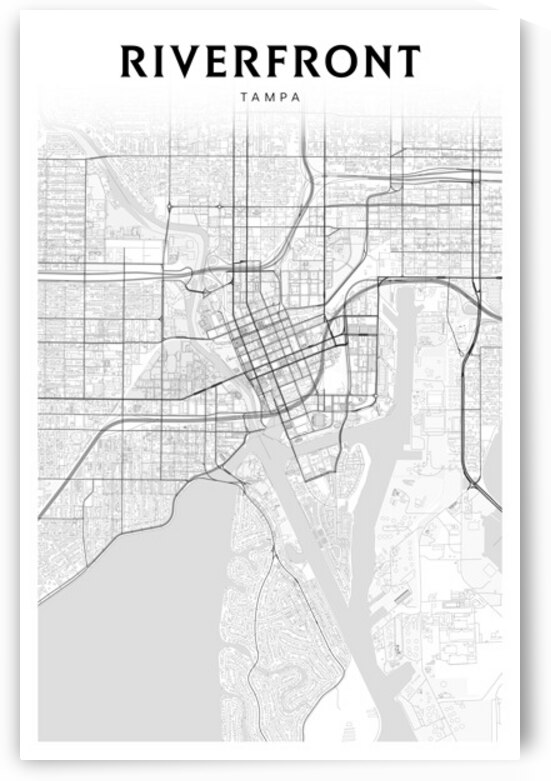 Riverfront portrait 2 3 by CityMapsArt