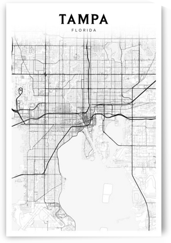 Tampa portrait 2 3 by CityMapsArt