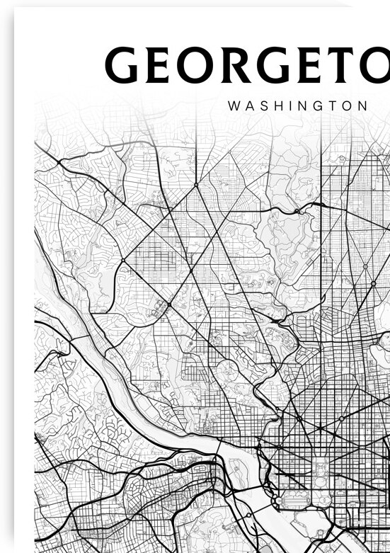 Georgetown portrait 2 3 by CityMapsArt