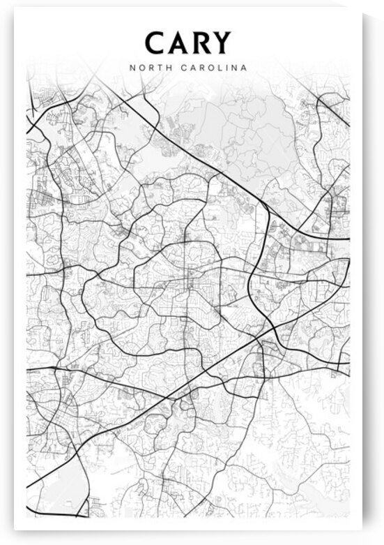 Cary portrait 2 3 by CityMapsArt