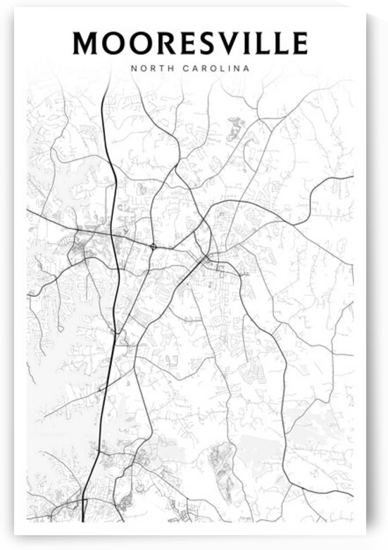 Mooresville portrait 2 3 by CityMapsArt