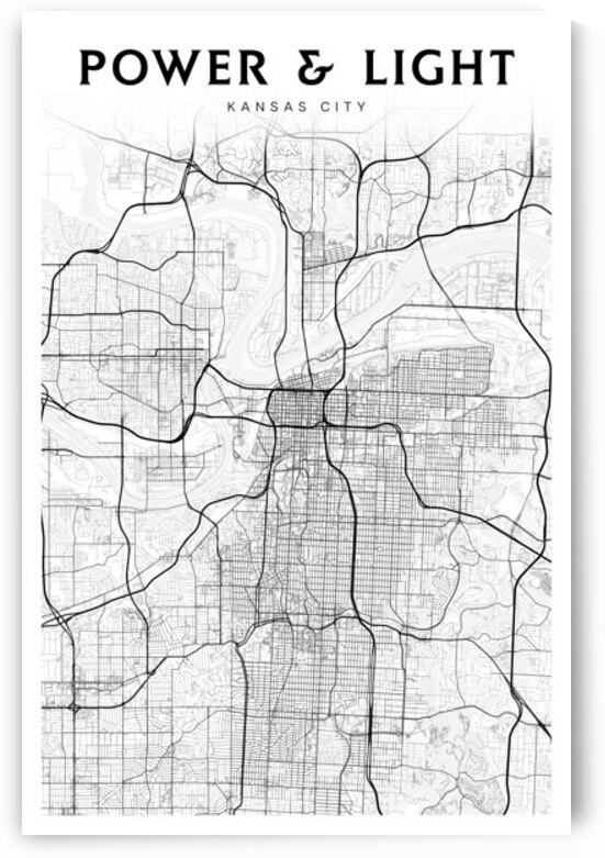 PowerLight portrait 2 3 by CityMapsArt