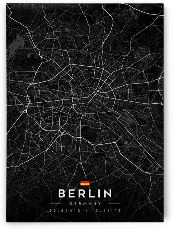 Berlin 39x55Inches by CityMapsArt