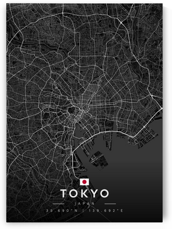 Tokyo3a by CityMapsArt