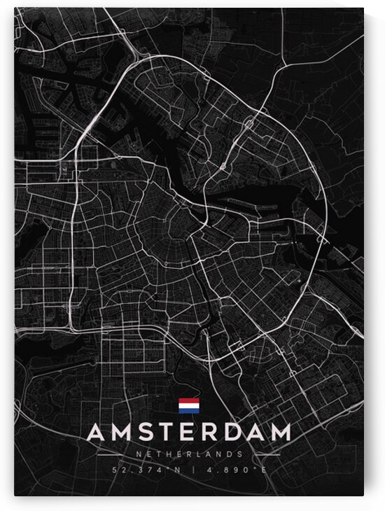 Amsterdam 39x55Inches 3 by CityMapsArt