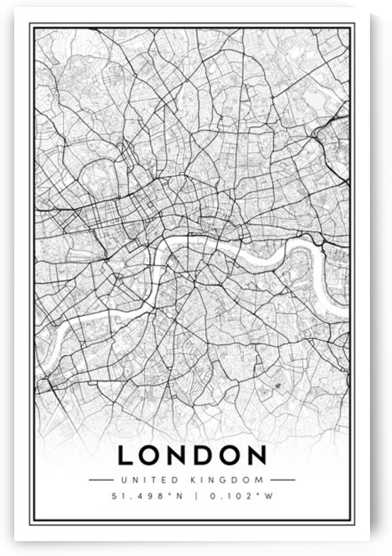 London portrait 2 3 by CityMapsArt