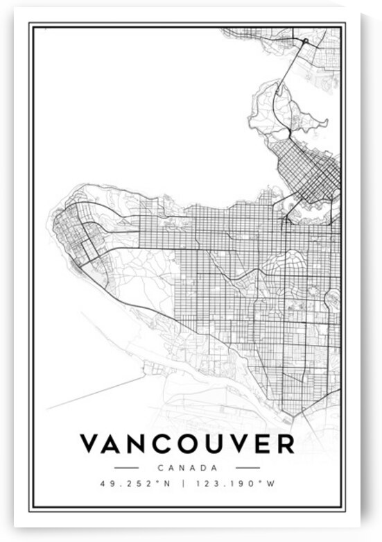 Vancouver portrait 2 3 by CityMapsArt