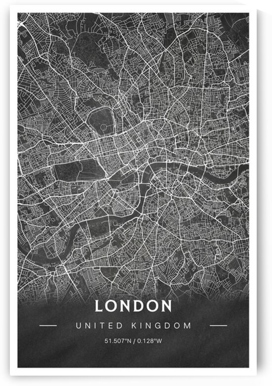 portrait 2 3 London by CityMapsArt