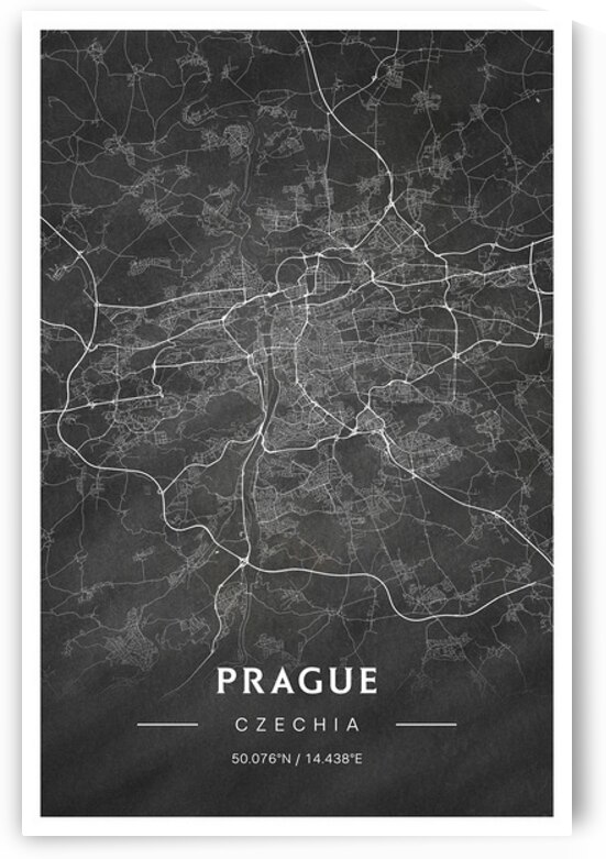 portrait 2 3 Prague by CityMapsArt