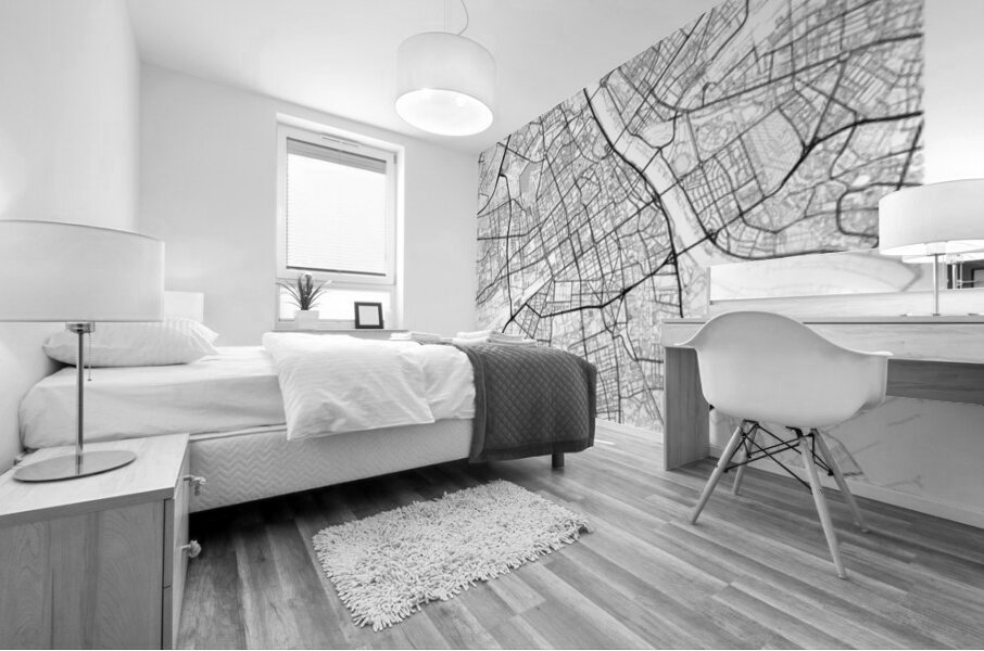 Warsaw portrait A Series Mural print