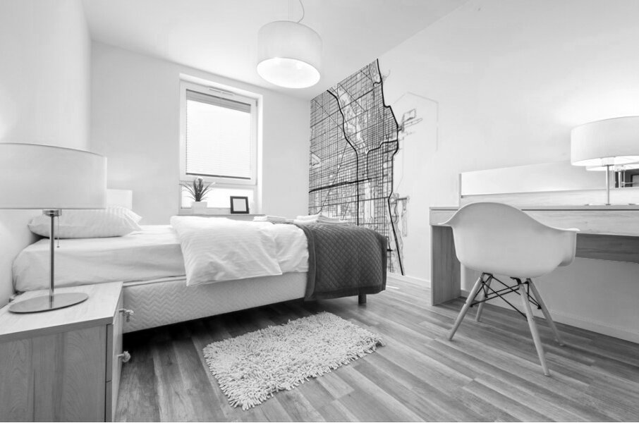 Chicago portrait A Series Mural print