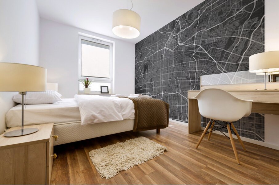 portrait 2 3 los angeles Mural print