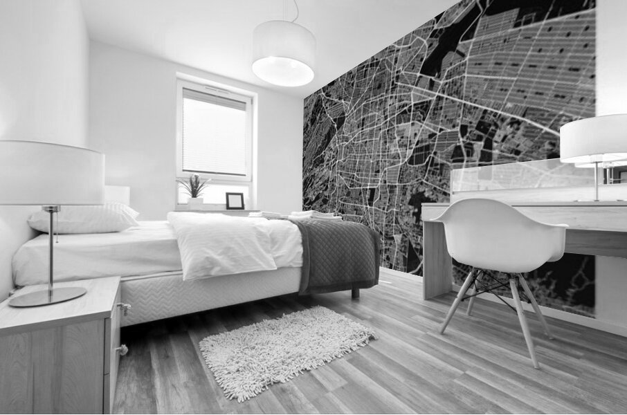 portrait 2 3 mexico city Mural print