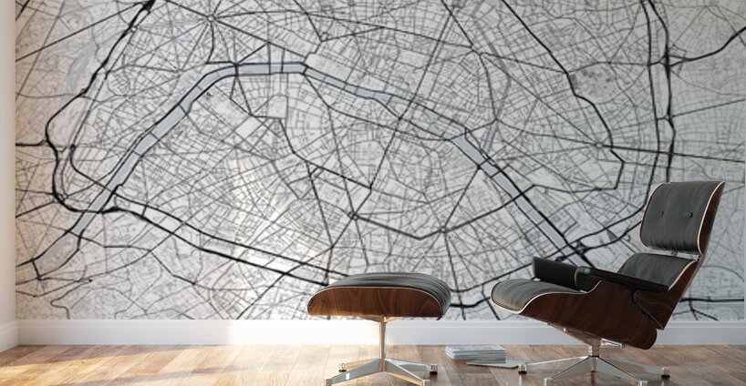 Paris Minimalist Poster  Wall Murals