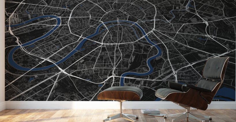 Moscow Russia City Map Art Wall Murals