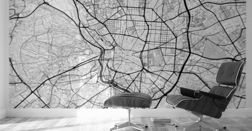 Madrid portrait A Series Wall Murals