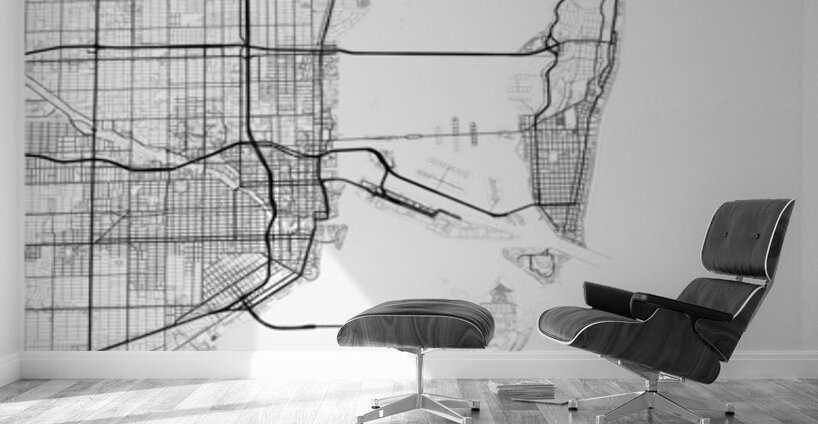 Miami portrait 2 3 Wall Murals