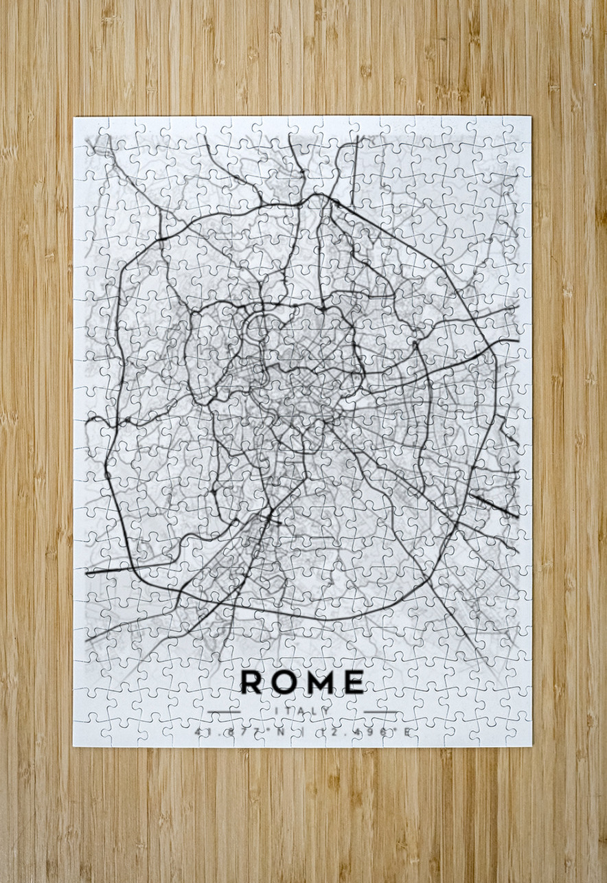 Rome portrait A Series CityMapsArt Puzzle printing