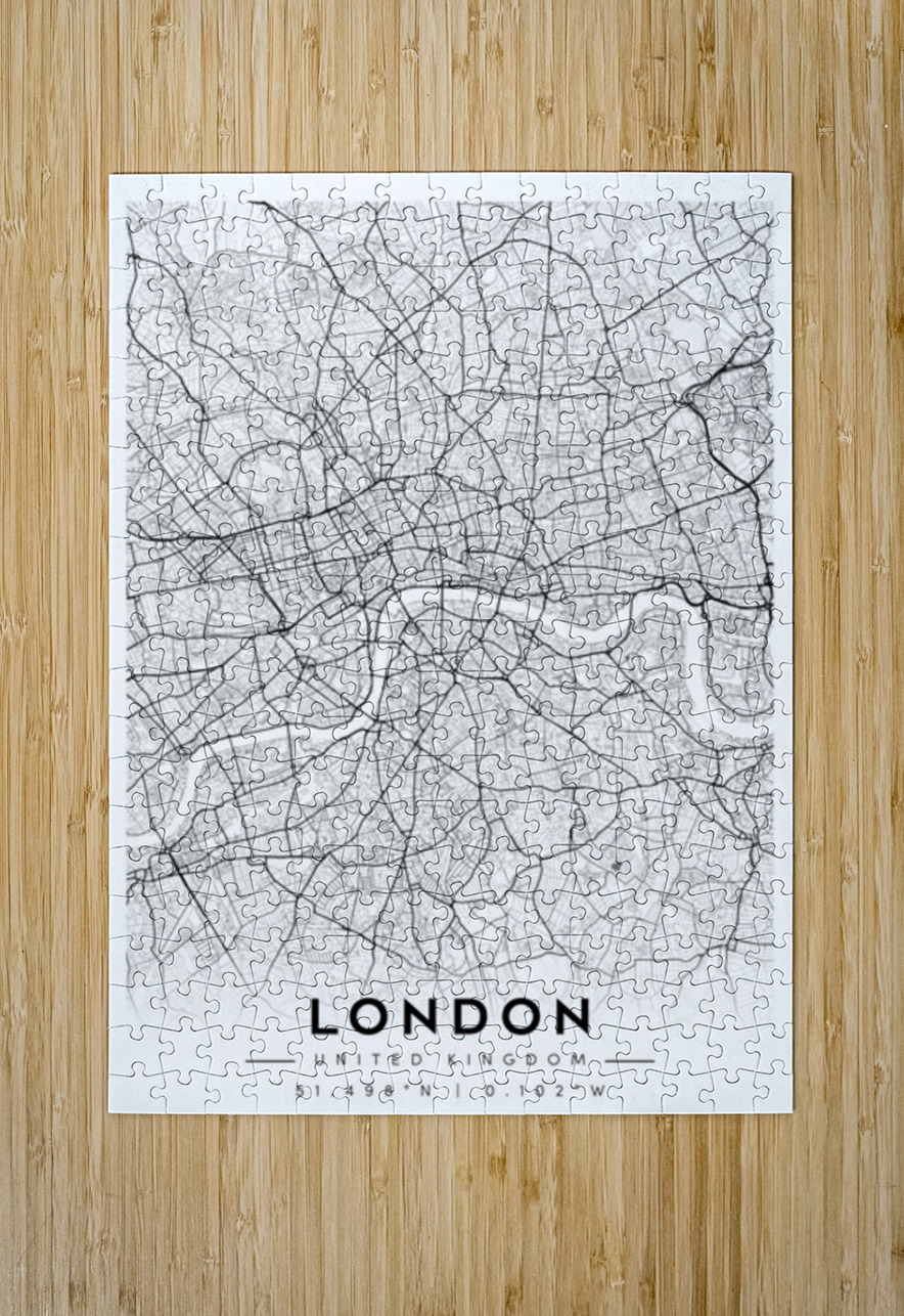 London portrait A Series CityMapsArt Puzzle printing