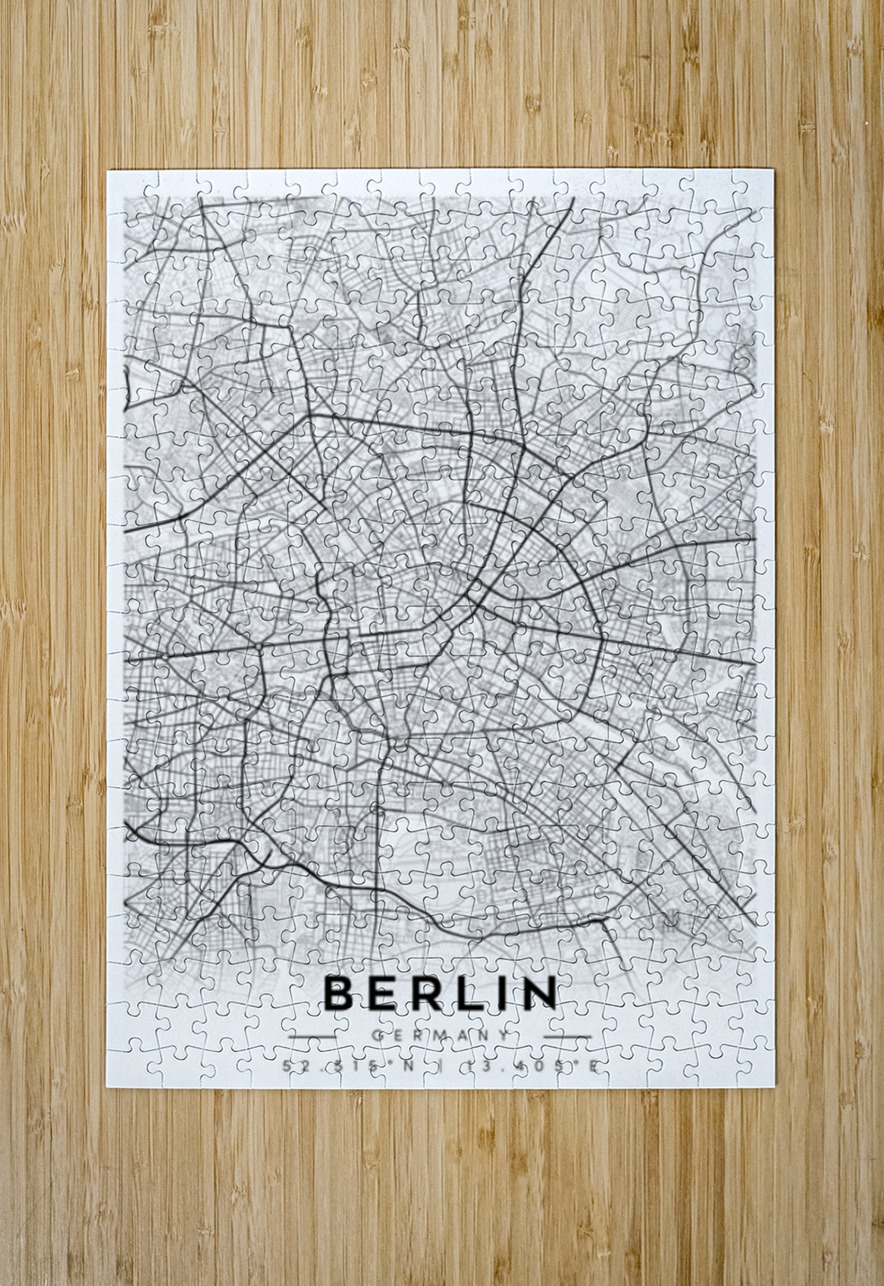 Berlin portrait A Series CityMapsArt Puzzle printing