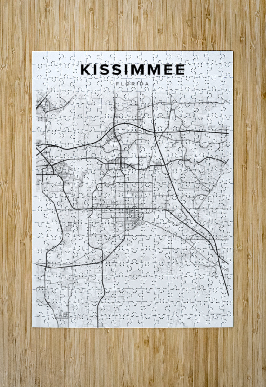 Kissimmee portrait 2 3 CityMapsArt Puzzle printing