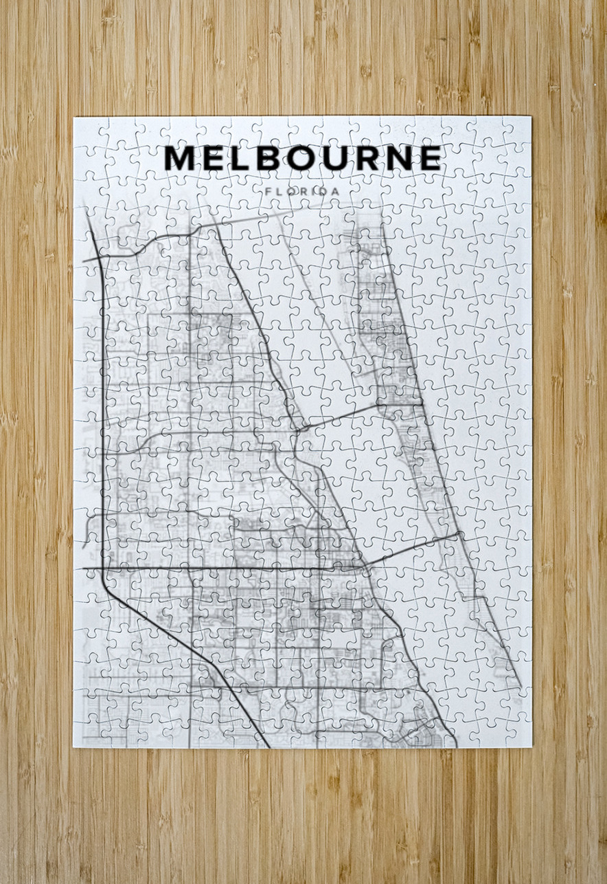 Melbourne portrait 2 3 CityMapsArt Puzzle printing