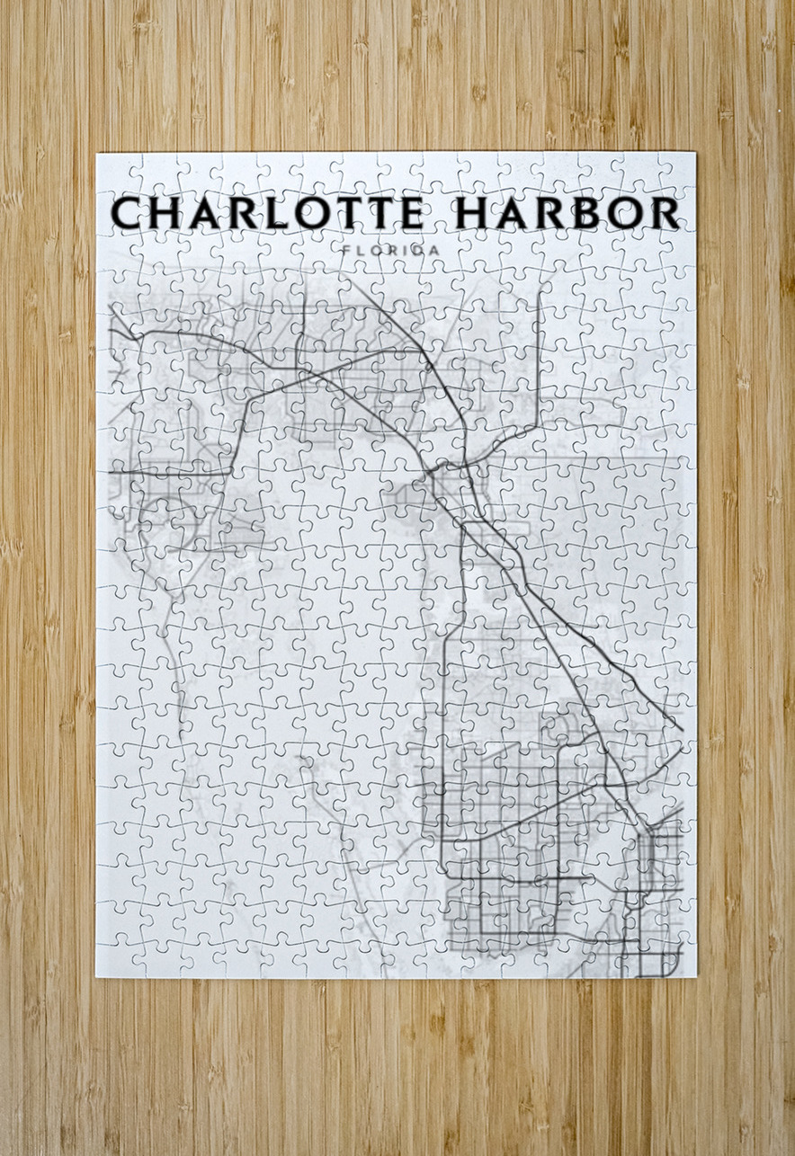 CharlotteHarbor portrait 2 3 CityMapsArt Puzzle printing