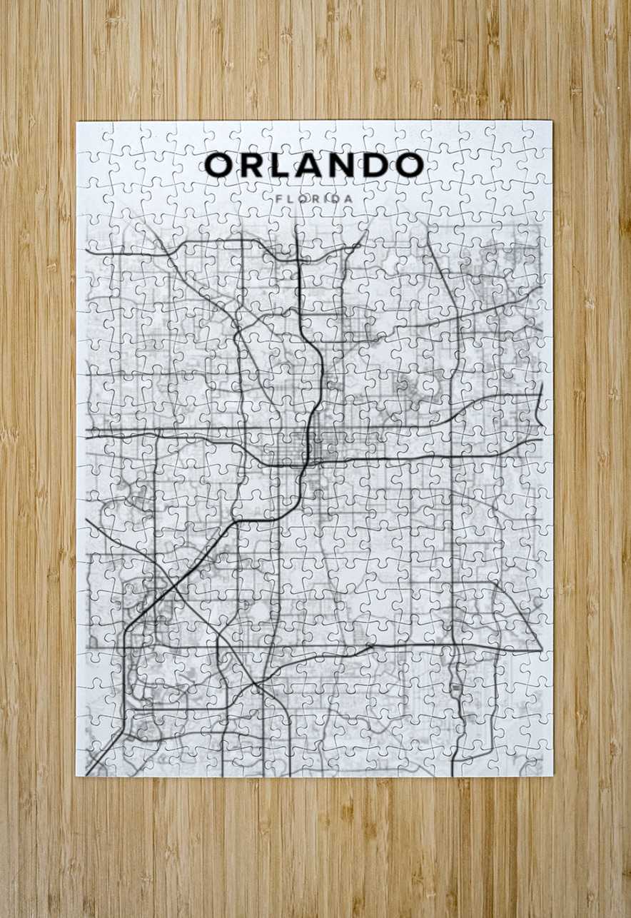 Orlando portrait 2 3 CityMapsArt Puzzle printing