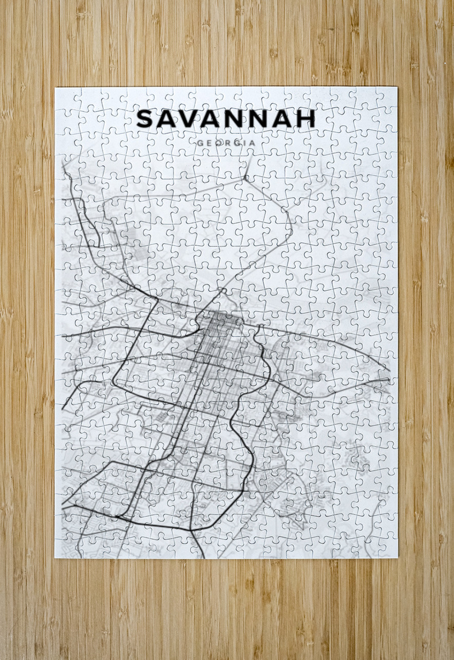 Savannah portrait 2 3 CityMapsArt Puzzle printing