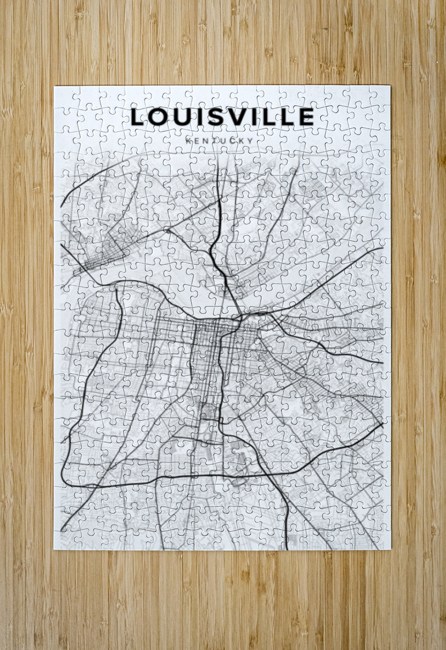 Louisville portrait 2 3 CityMapsArt Puzzle printing