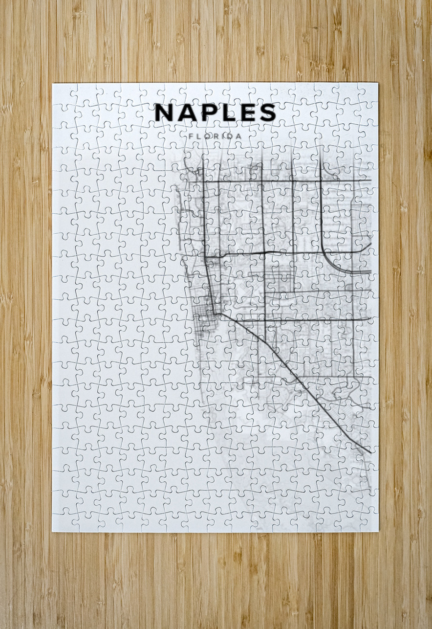 Naples portrait 2 3 CityMapsArt Puzzle printing