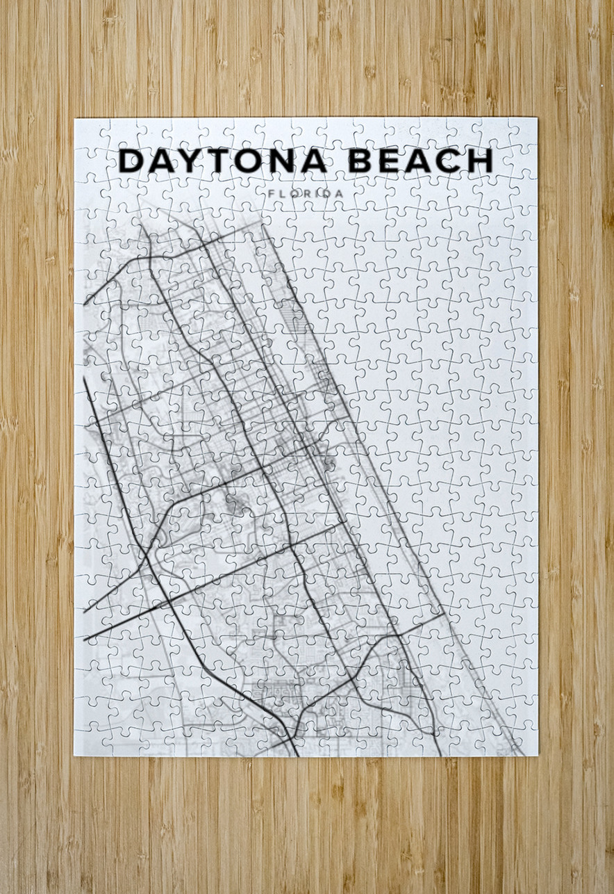 DaytonaBeach portrait 2 3 CityMapsArt Puzzle printing