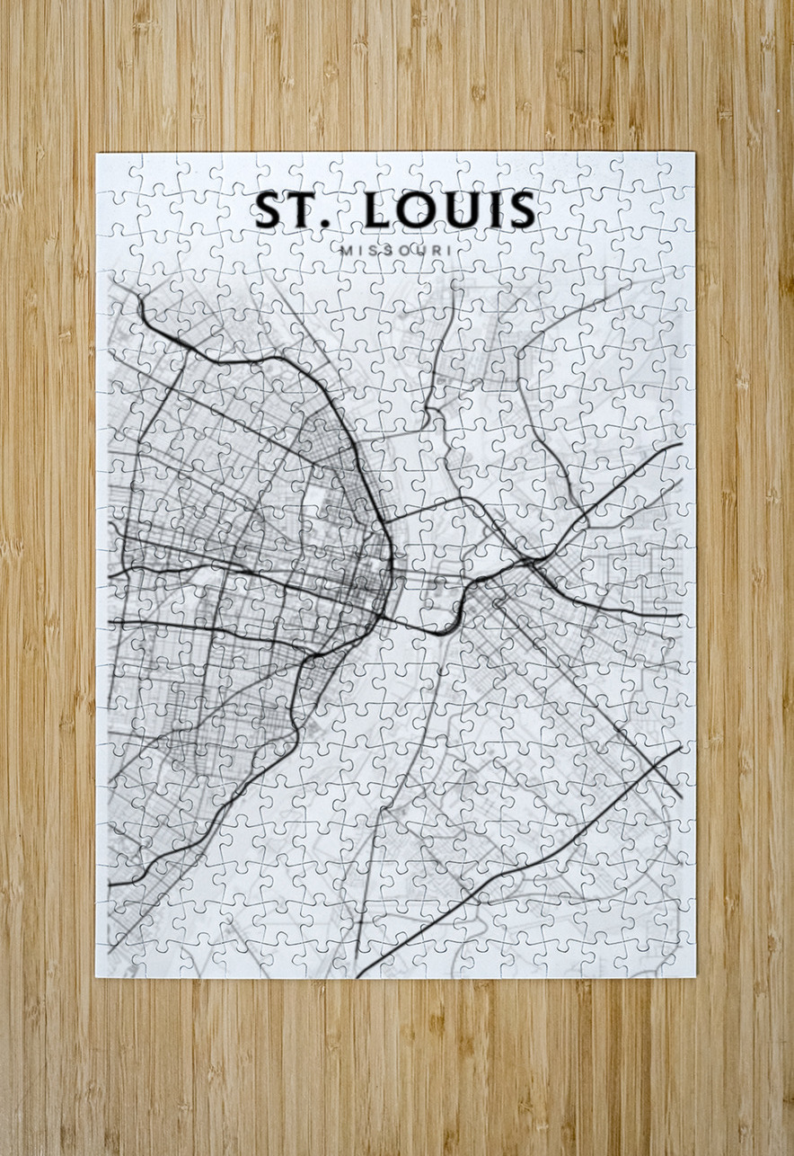 St.Louis portrait 2 3 CityMapsArt Puzzle printing