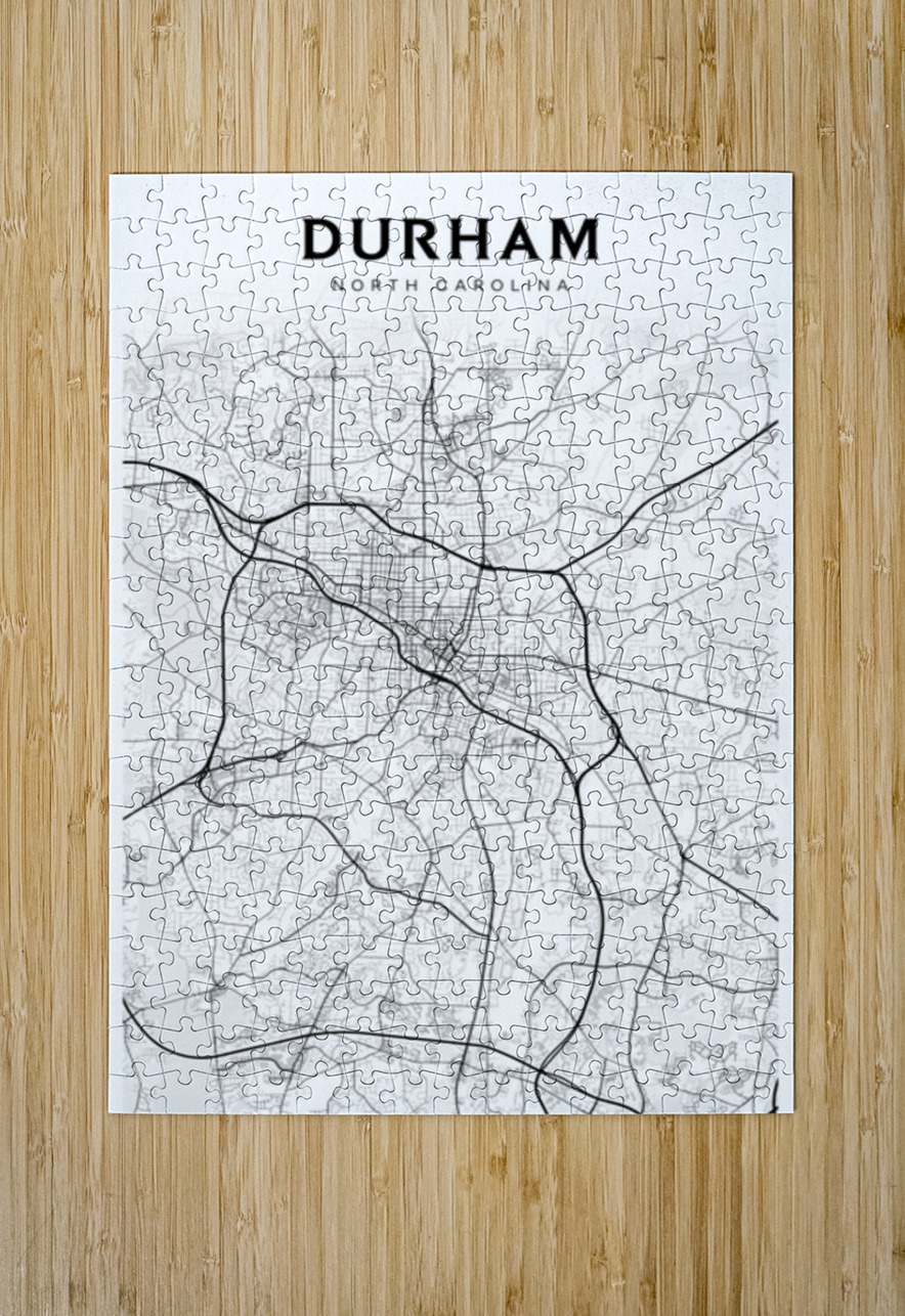 Durham portrait 2 3 CityMapsArt Puzzle printing