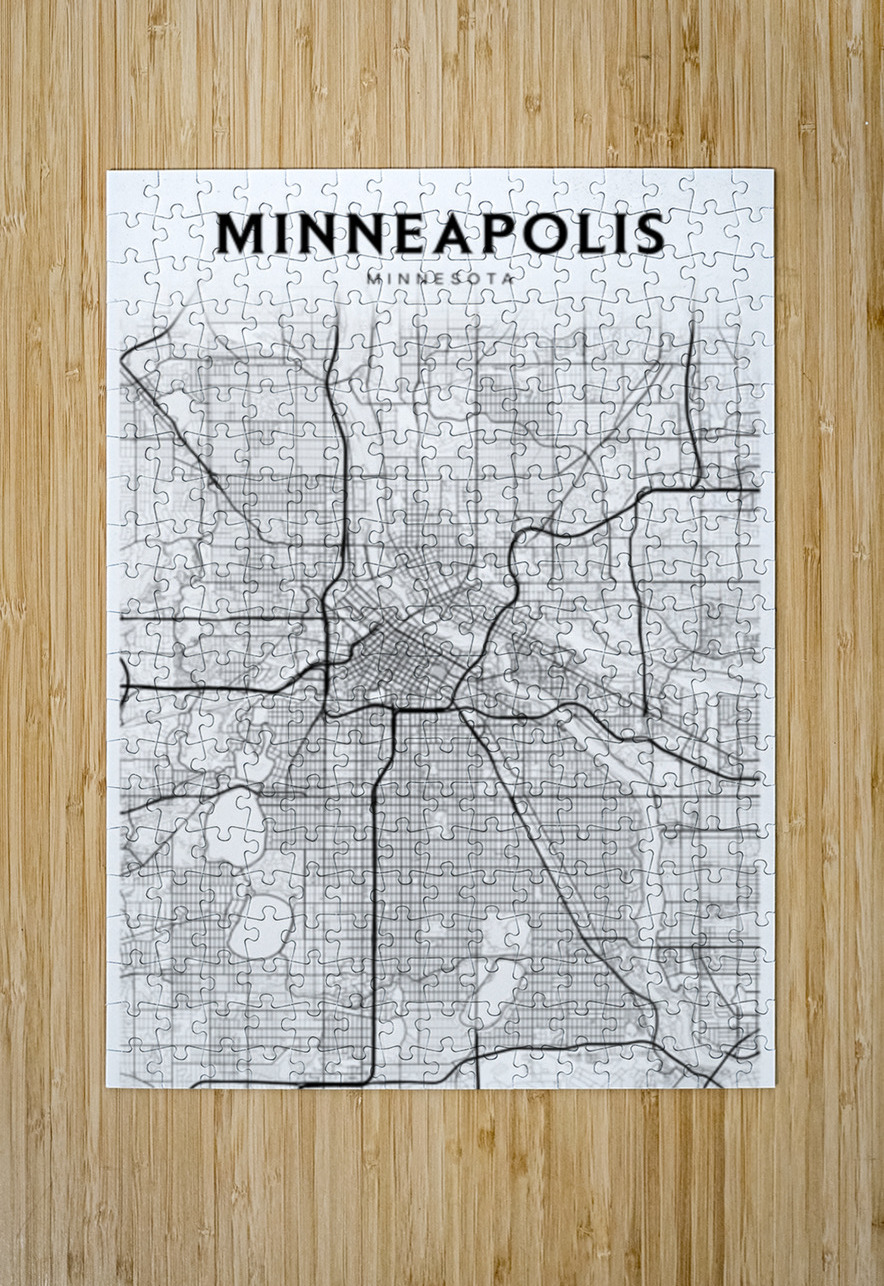 Minneapolis portrait 2 3 CityMapsArt Puzzle printing