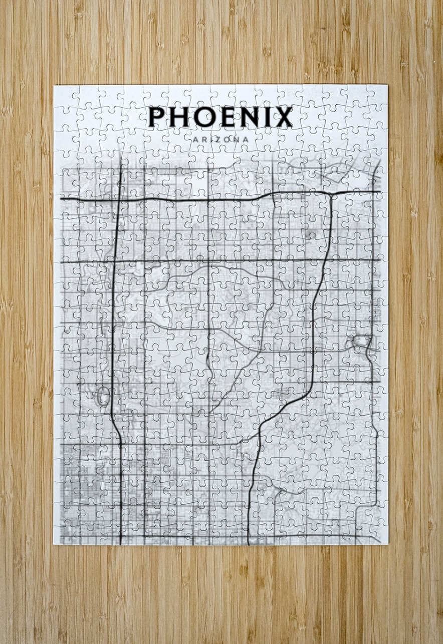 Phoenix portrait 2 3 CityMapsArt Puzzle printing