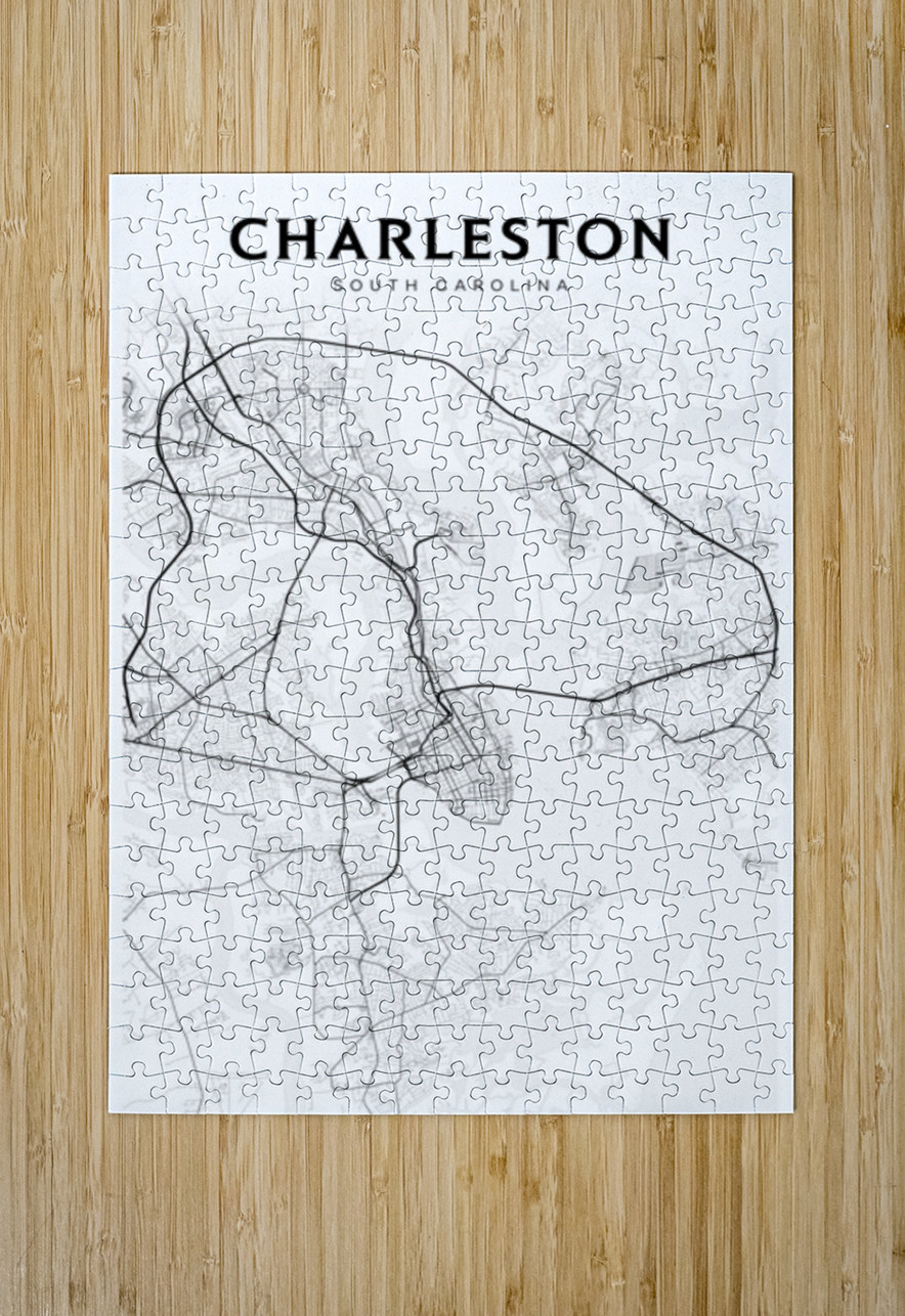Charleston portrait 2 3 CityMapsArt Puzzle printing