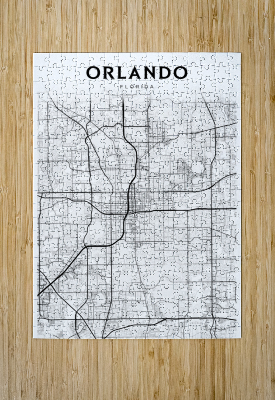 Orlando portrait 2 3 CityMapsArt Puzzle printing
