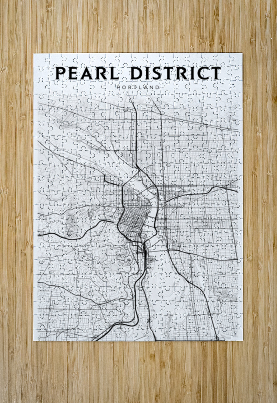 PearlDistrict portrait 2 3 CityMapsArt Puzzle printing